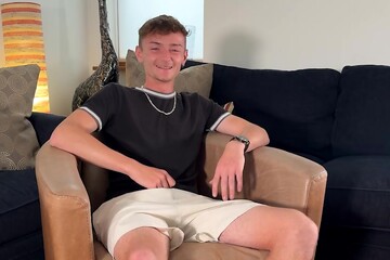 Young Straight Tennis Players Shows off his Lean Body & Massive Uncut Cock & Cums Everywhere!