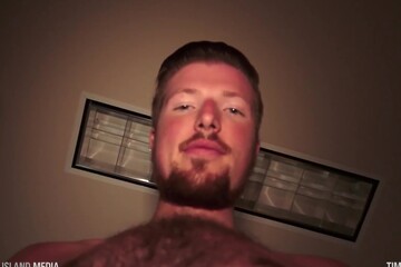 Hot Lumberdad Strokes his Oily Cock